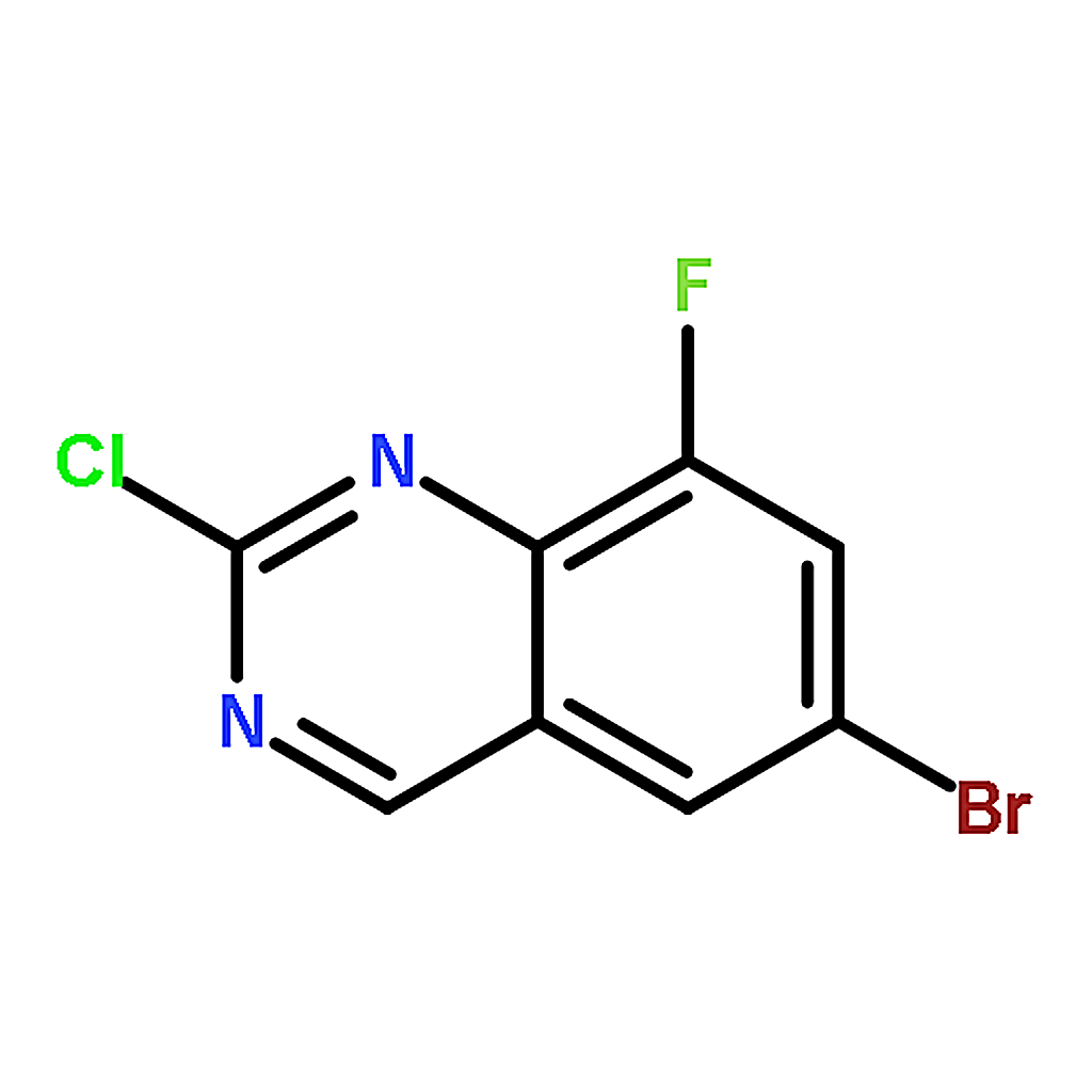 RHAWN 6-Bromo-2-Chloro-8-Fluoroquinazoline