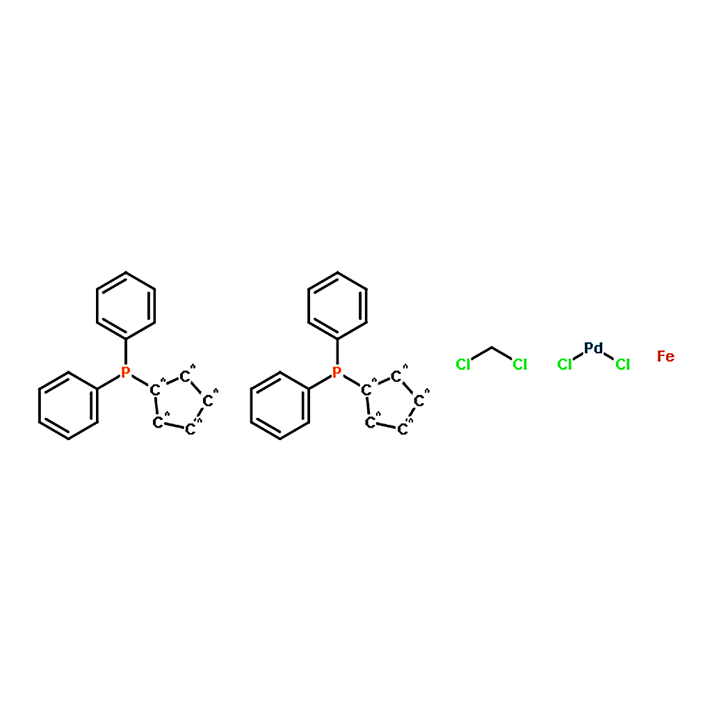 RHAWN [1,1'-Bis(diphenylphosphino)ferrocene]dichloropalladium(II), complex with dichloromethane