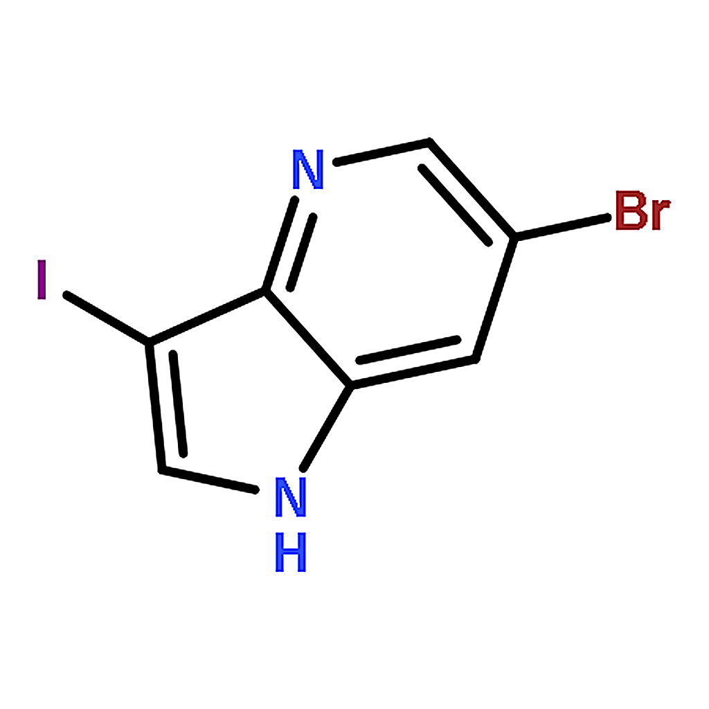 RHAWN 6-Bromo-3-iodo-1H-pyrrolo[3,2-b]pyridine