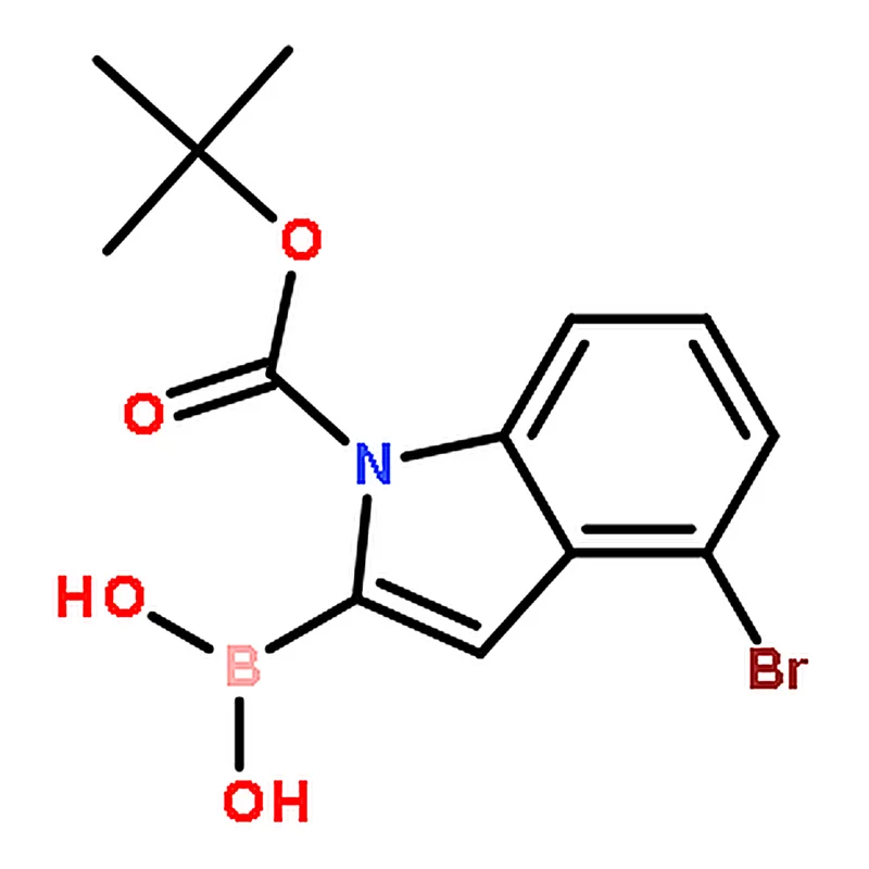 RHAWN (4-Bromo-1-(tert-butoxycarbonyl)-1H-indol-2-yl)boronic acid