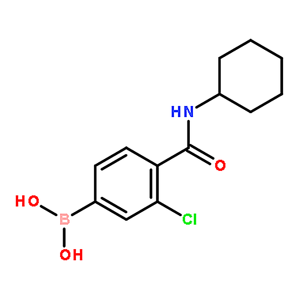 RHAWN (3-Chloro-4-(cyclohexylcarbamoyl)- phenyl)boronic acid