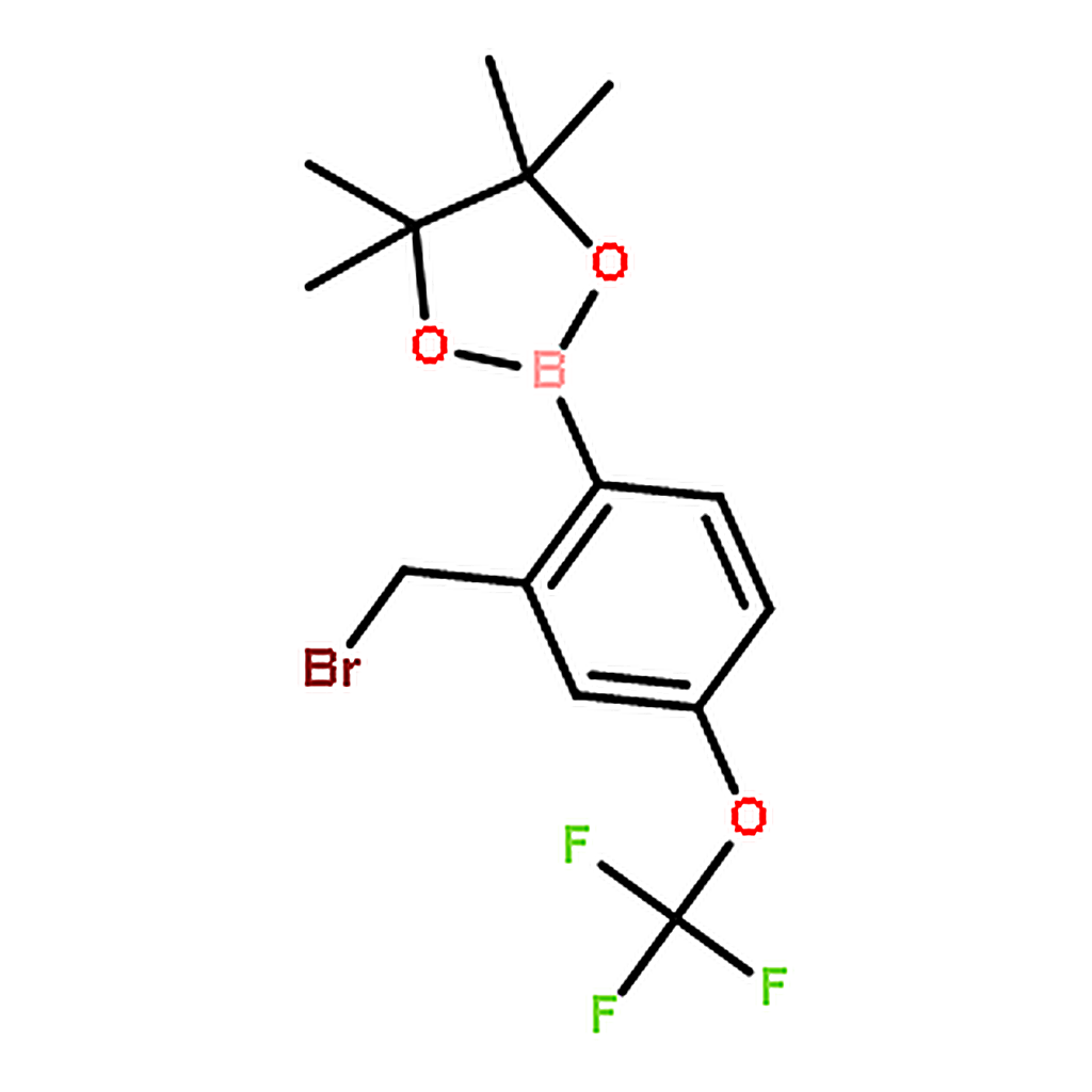RHAWN 2-(2-(Bromomethyl)-4-(trifluoromethoxy)phenyl)-4,4,5,5-tetramethyl-1,3,2-dioxaborolane