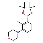 RHAWN 4-(3-Fluoro-4-(4,4,5,5-tetramethyl-1,3,2-dioxaborolan-2-yl)pyridin-2-yl)morpholine