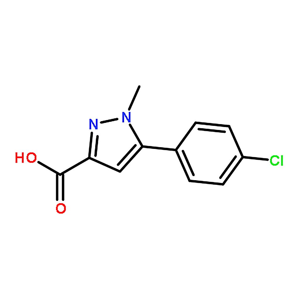 RHAWN 5-(4-Chlorophenyl)-1-methyl-1H-pyrazole-3-carboxylic acid