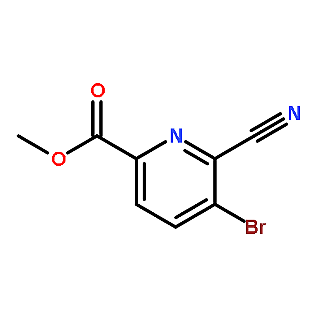 RHAWN Methyl 5-bromo-6-cyanopicolinate