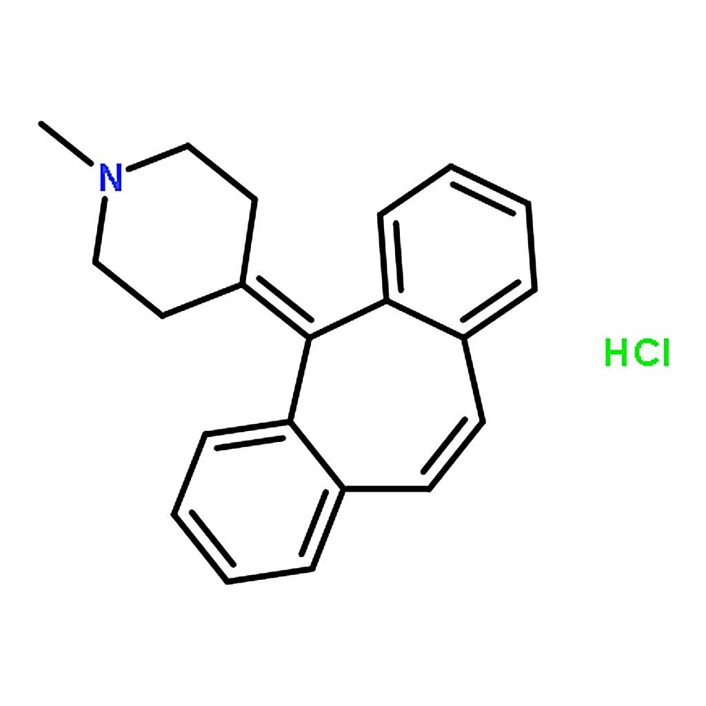 RHAWN 4-(5H-Dibenzo[a,d][7]annulen-5-ylidene)-1-methylpiperidine hydrochloride