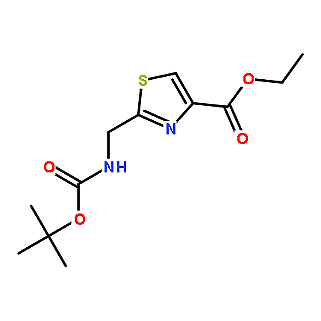 RHAWN Ethyl 2-(((tert-butoxycarbonyl)amino)methyl)thiazole-4-carboxylate