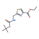 RHAWN Ethyl 2-(((tert-butoxycarbonyl)amino)methyl)thiazole-4-carboxylate