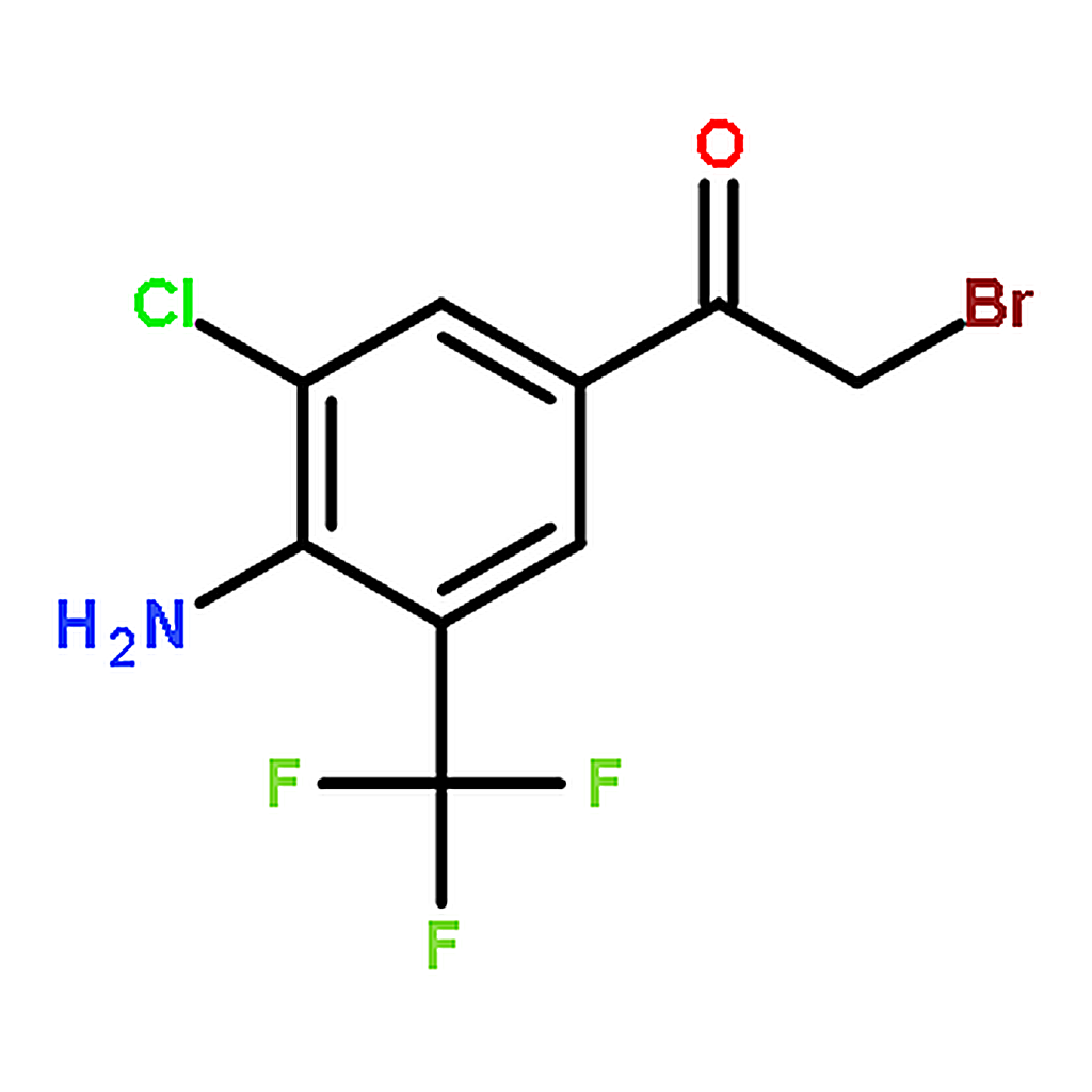 RHAWN 1-[4-Amino-3-chloro-5-(trifluoromethyl)phenyl]-2-bromo-ethanone
