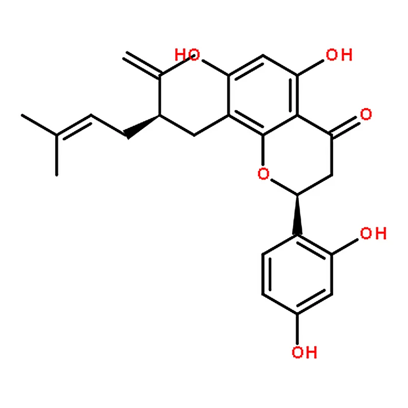 RHAWN (S)-2-(2,4-Dihydroxyphenyl)-5,7-dihydroxy-8-((R)-5-methyl-2-(prop-1-en-2-yl)hex-4-en-1-yl)ch
