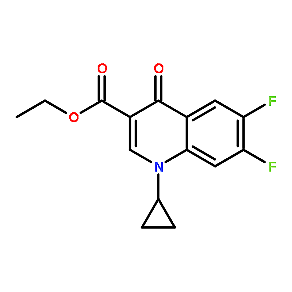 RHAWN Ethyl 1-cyclopropyl-6,7-difluoro-4-oxo-1,4-dihydroquinoline-3-carboxylate