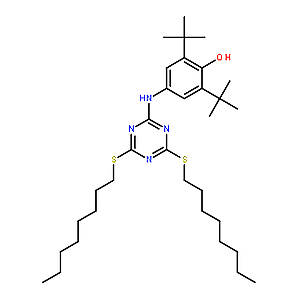 RHAWN 4-((4，6-Bis(octylthio)-1，3，5-triazin-2-yl)amino)-2，6-di-tert-butylphenol