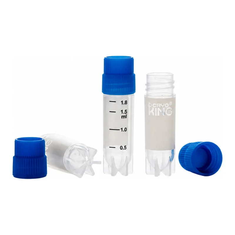 CryoKING Cryogenic Vials with Side Barcode, External Thread
