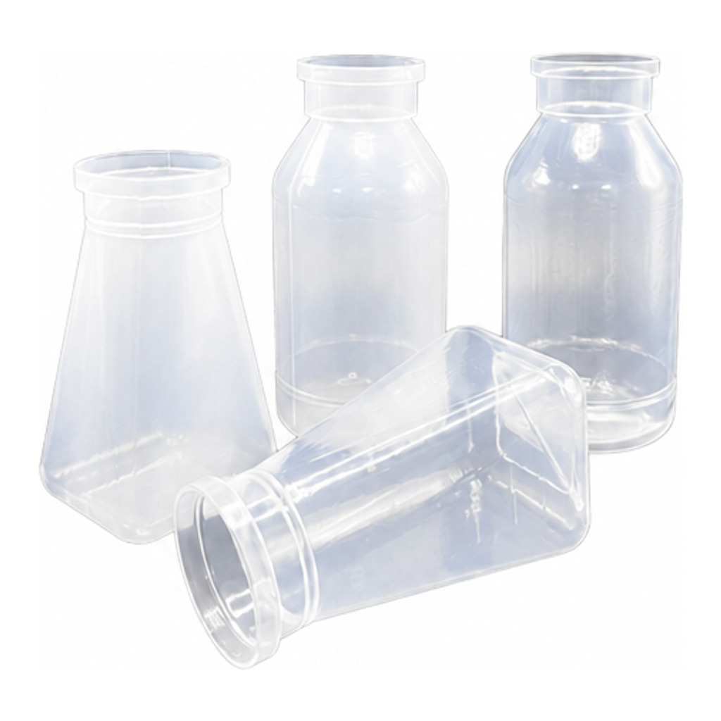 Drosophila Bottles, 6oz Square Bottom