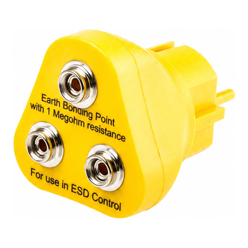 Ground cable, 1x clamp, 1x button plug, L = 1,50 m
