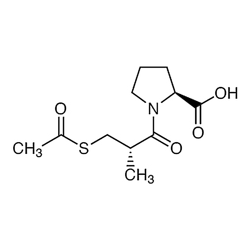 TCI 1-[(2S)-3-(Acetylthio)-2-methylpropionyl]-L-proline