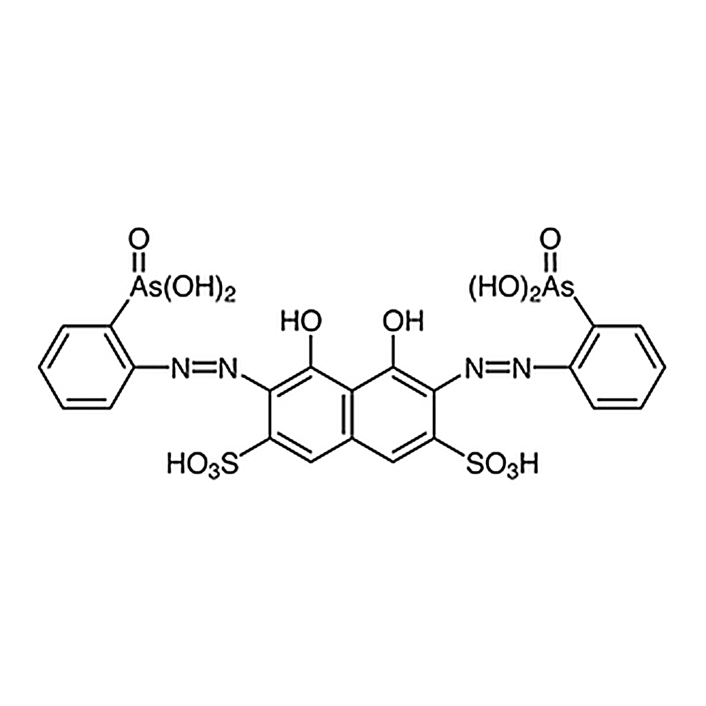 TCI Arsenazo III [Spectrophotometric reagent for U, Th, Zr and other metals, Indicator for the precipitation titration of SO4 with Ba]