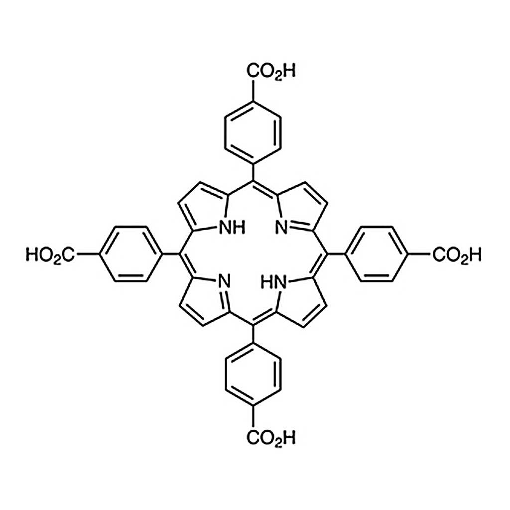 TCI TCPP [=Tetrakis(4-carboxyphenyl)porphyrin] [Ultra-high sensitive spectrophotometric reagent for Cu, Cd] [For the simultaneous determination of metals by HPLC]