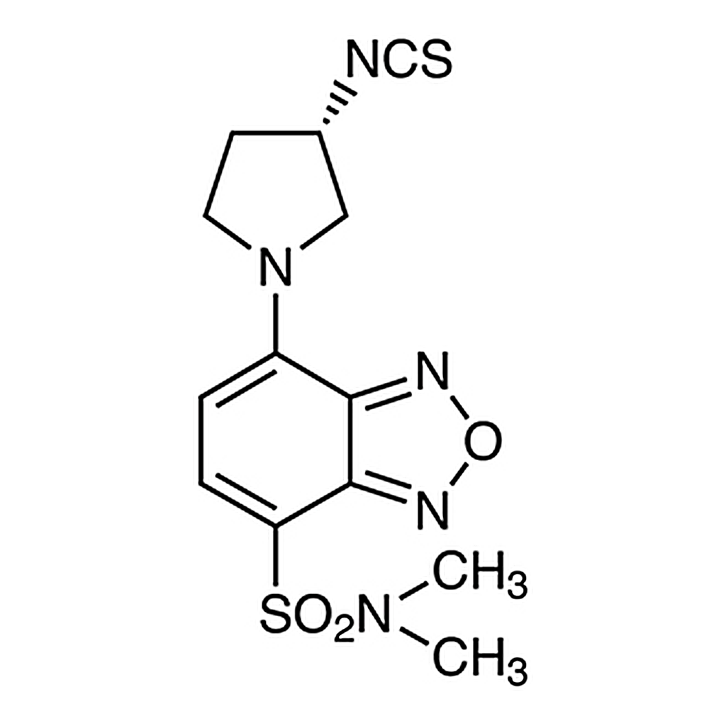 TCI (S)-(+)-DBD-Py-NCS [=(S)-(+)-4-(N,N-Dimethylaminosulfonyl)-7-(3-isothiocyanatopyrrolidin-1-yl)-2,1,3-benzoxadiazole] [for HPLC Labeling]