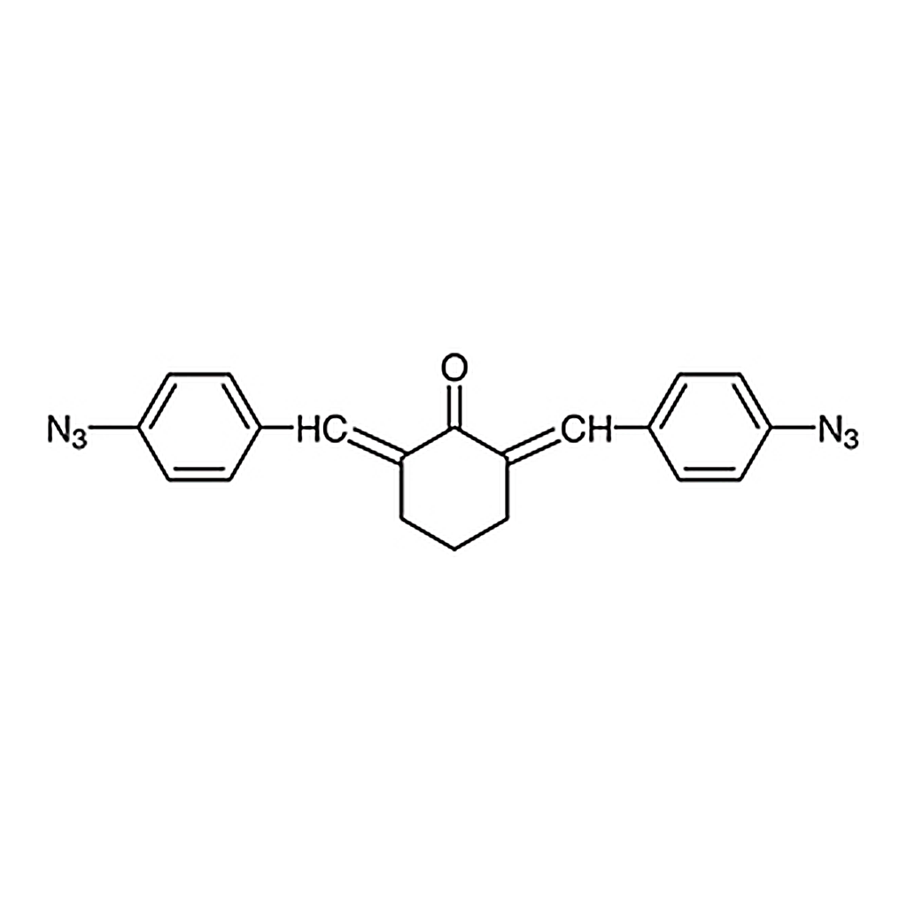 TCI 2,6-Bis(4-azidobenzylidene)cyclohexanone (wetted with ca. 30% Water) (unit weight on dry weight basis) [Research for Photosensitive Material]
