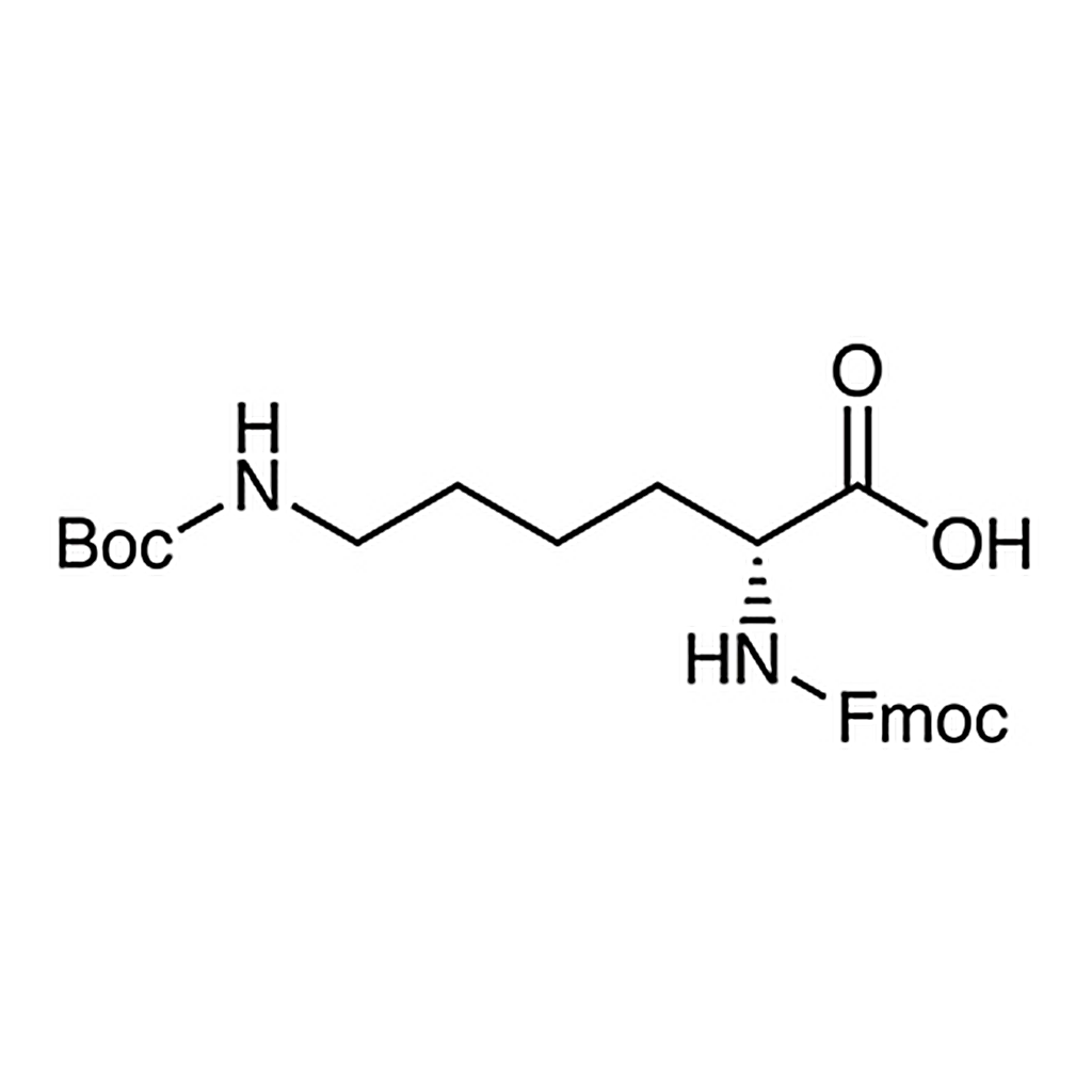 TCI Nε-(tert-Butoxycarbonyl)-Nα-[(9H-fluoren-9-ylmethoxy)carbonyl]-D-lysine