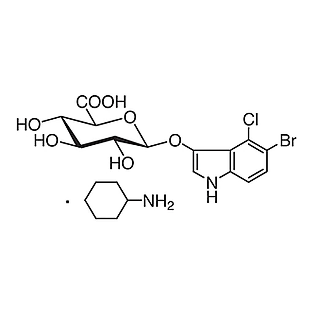 TCI 5-Bromo-4-chloro-3-indolyl β-D-Glucuronide Cyclohexylammonium Salt [for Biochemical Research]
