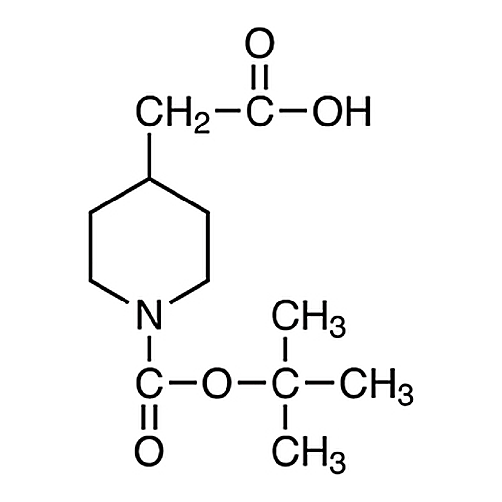 TCI 1-(tert-Butoxycarbonyl)-4-piperidylacetic Acid