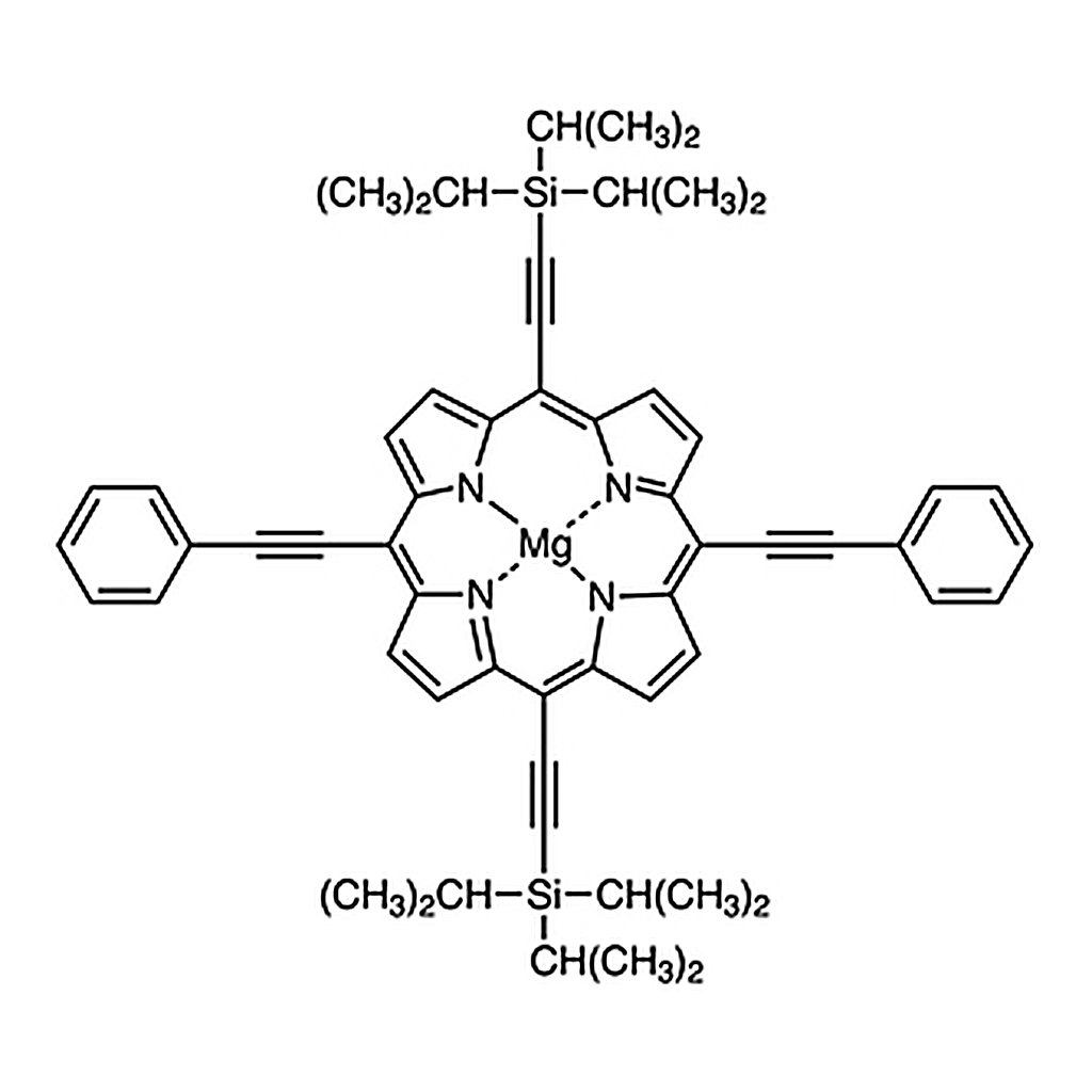 TCI [5,15-Bis(phenylethynyl)-10,20-bis[(triisopropylsilyl)ethynyl]porphyrinato]magnesium(II)