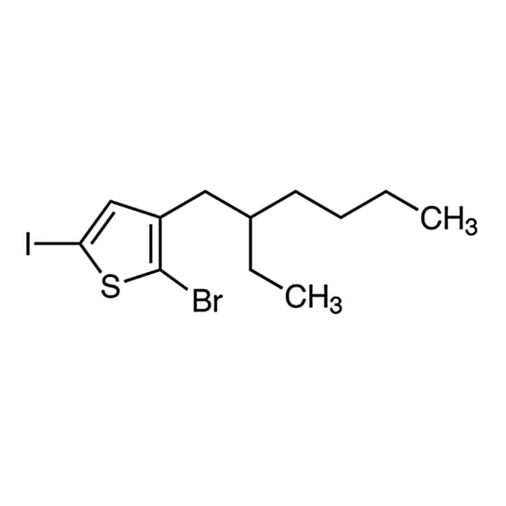TCI 2-Bromo-3-(2-ethylhexyl)-5-iodothiophene (stabilized with Copper chip)