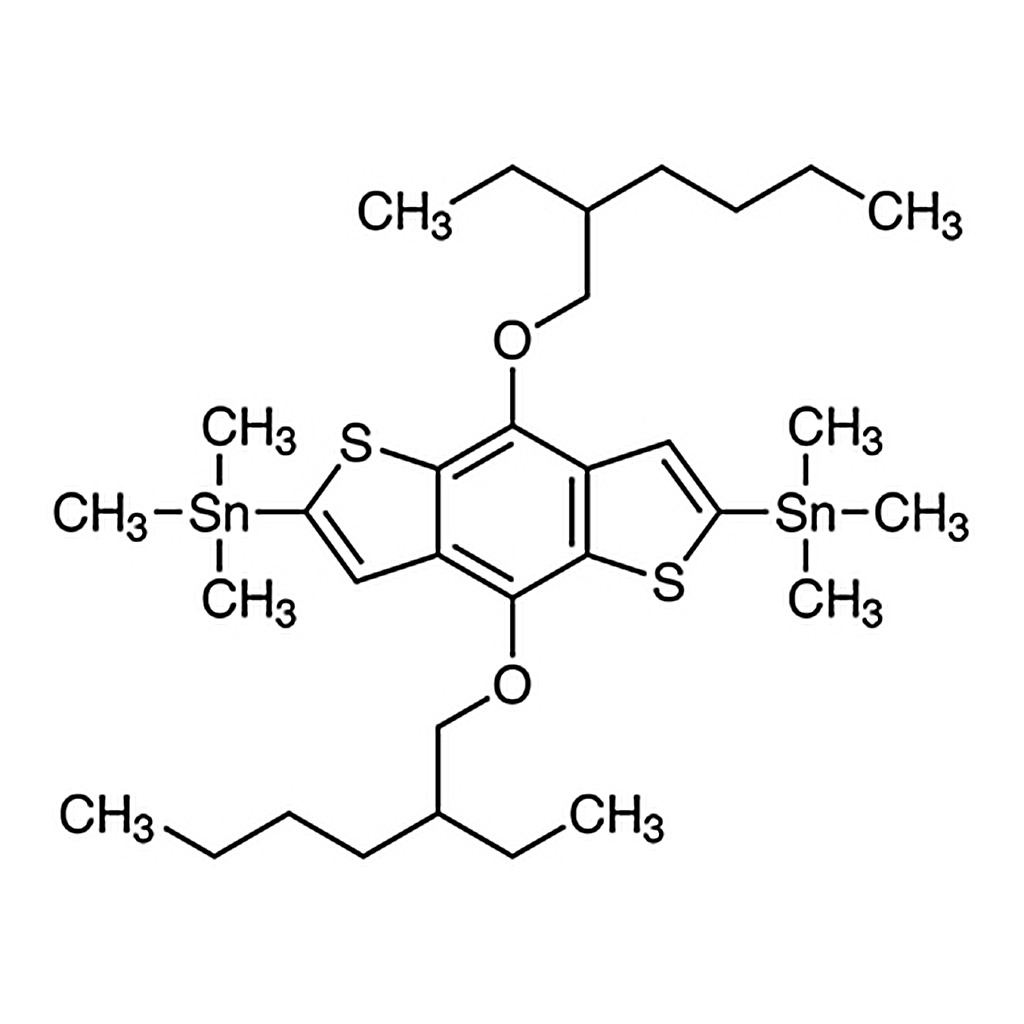 TCI 4,8-Bis[(2-ethylhexyl)oxy]-2,6-bis(trimethylstannyl)benzo[1,2-b:4,5-b']dithiophene
