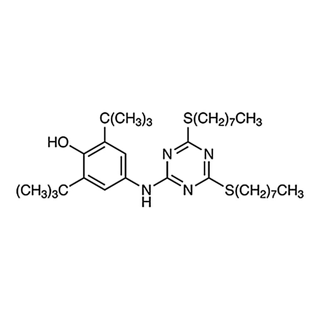 TCI 4-[[4,6-Bis(n-octylthio)-1,3,5-triazin-2-yl]amino]-2,6-di-tert-butylphenol