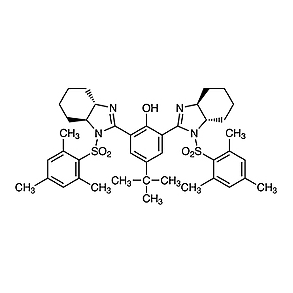 TCI (-)-4-tert-Butyl-2,6-bis[(4S,5S)-4,5-tetramethylene-1-(2,4,6-trimethylbenzenesulfonyl)imidazolin-2-yl]phenol (contains 5% Dichloromethane at maximum)