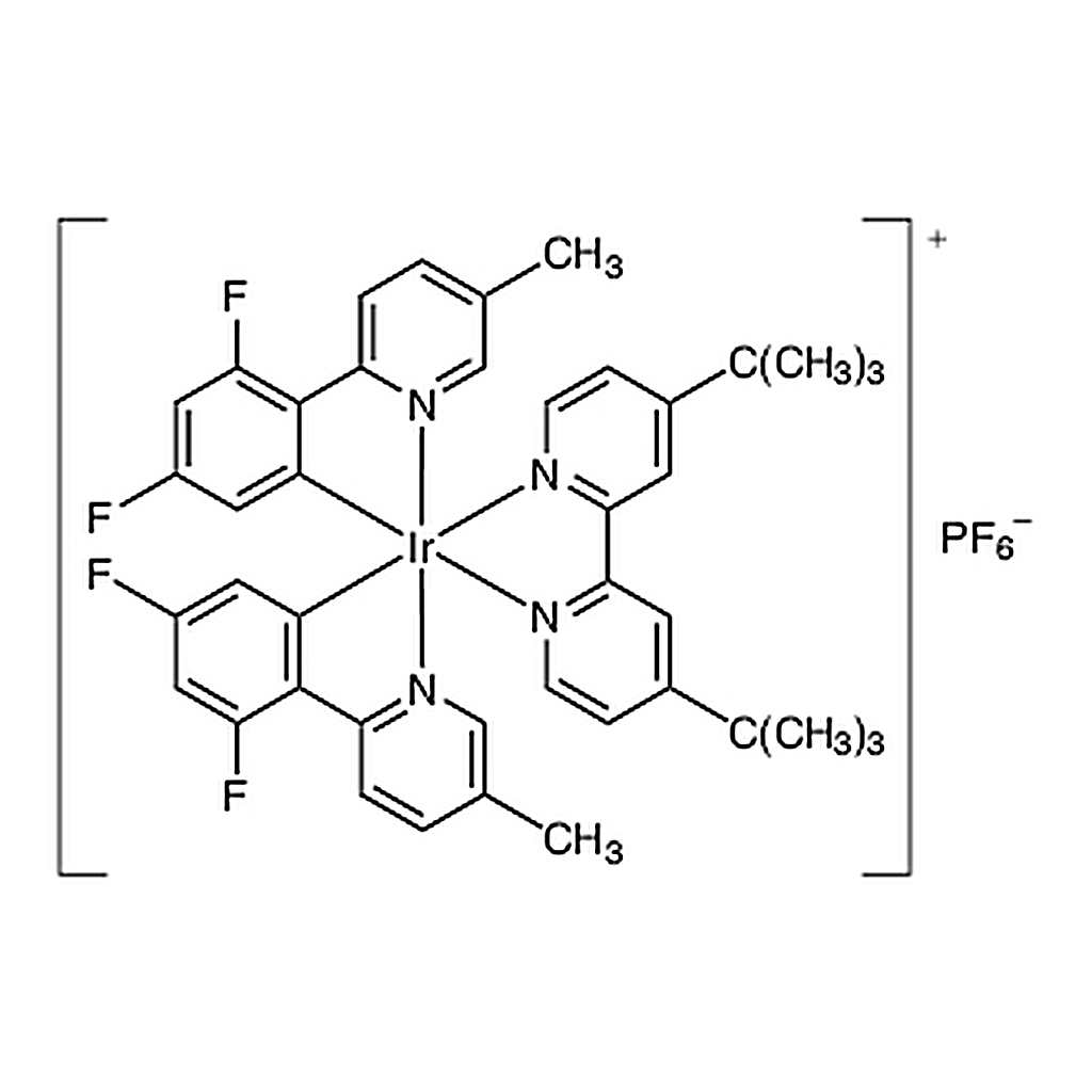 TCI (4,4'-Di-tert-butyl-2,2'-bipyridine-kappa~2~N~1~,N~1'~)[bis[3,5-difluoro-2-(5-methyl-2-pyridinyl-kappaN)phenyl-kappaC~1~]]iridium Hexafluorophosphate