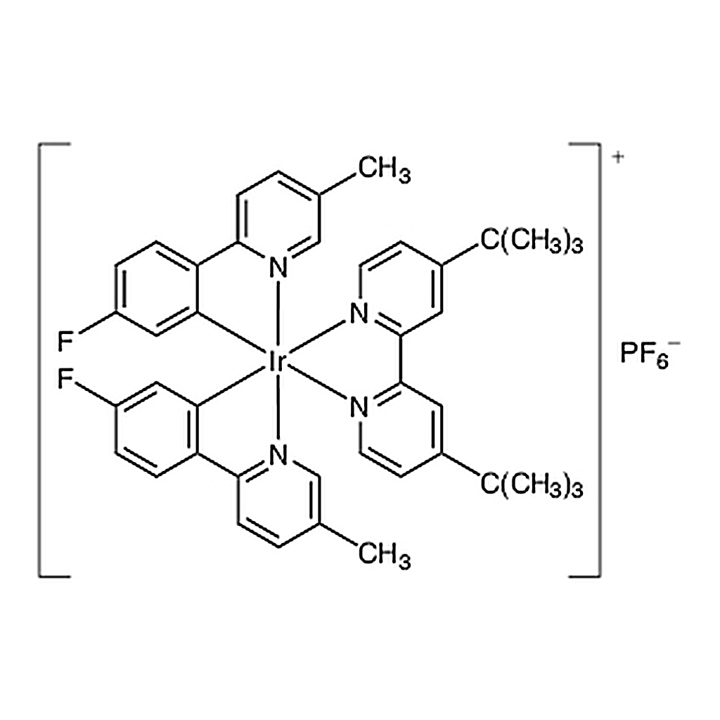 TCI (4,4'-Di-tert-butyl-2,2'-bipyridine-kappa~2~N~1~,N~1'~)[bis[5-fluoro-2-(5-methyl-2-pyridinyl-kappaN)phenyl-kappaC~1~]]iridium Hexafluorophosphate