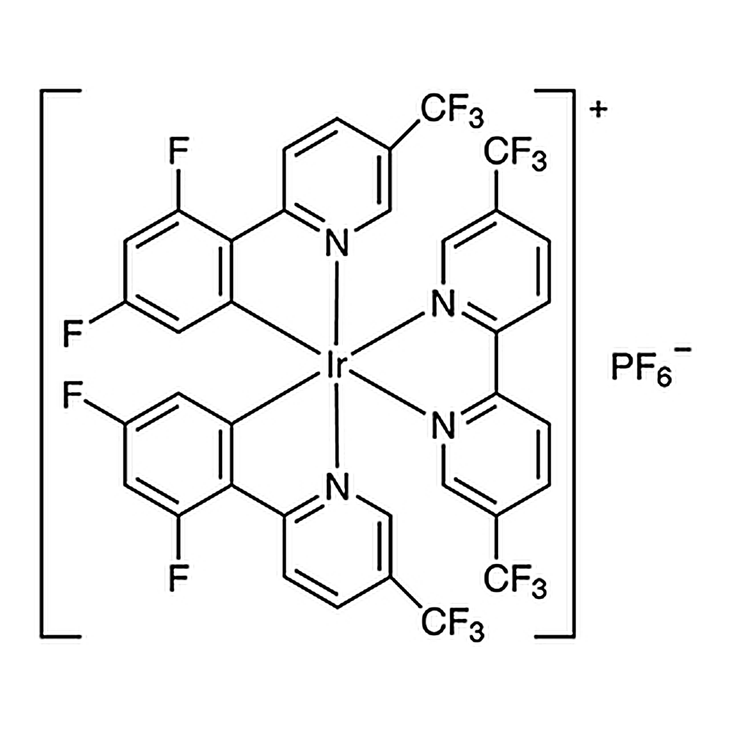 TCI [5,5'-Bis(trifluoromethyl)-2,2'-bipyridine-kappa~2~N~1~,N~1'~][bis[3,5-difluoro-2-[5-(trifluoromethyl)-2-pyridinyl-kappaN]phenyl-kappaC~1~]]iridium Hexafluorophosphate