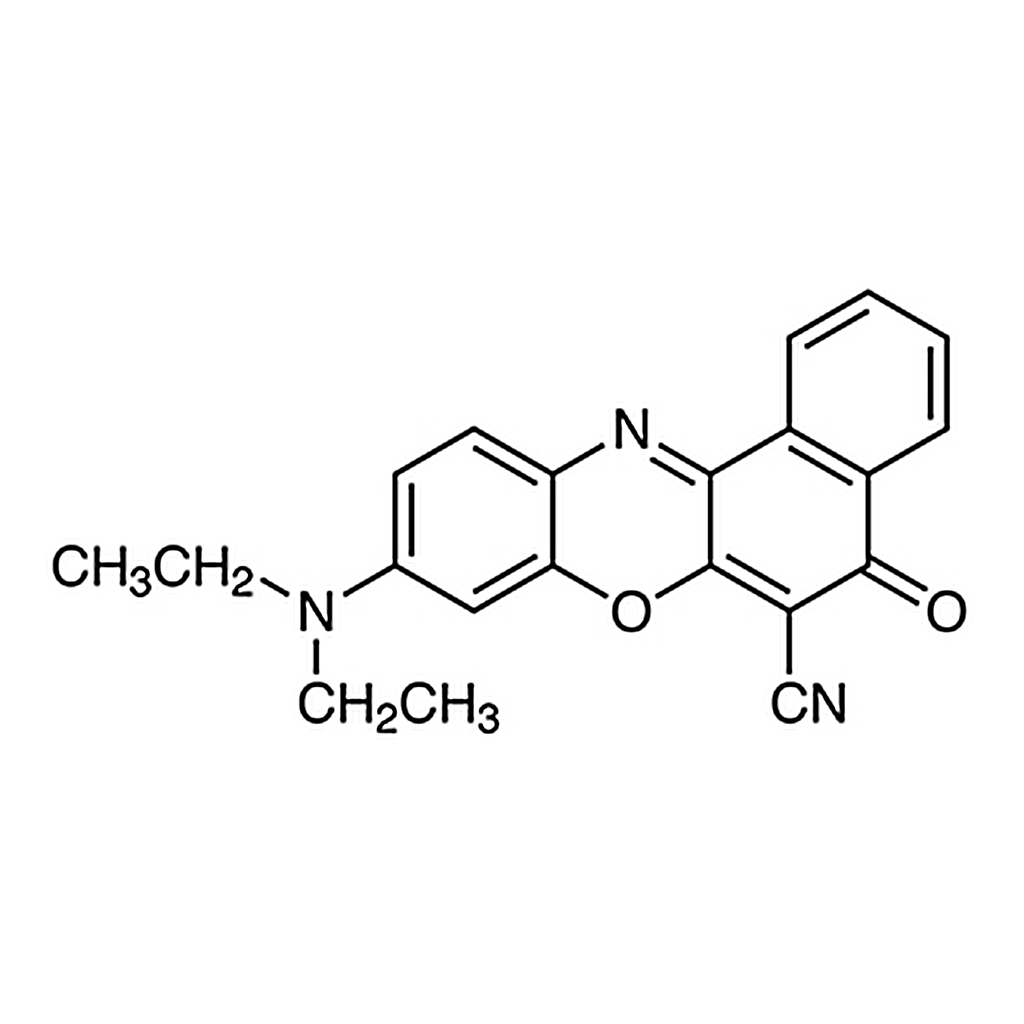 TCI 6-Cyano-9-(diethylamino)-5H-benzo[a]phenoxazin-5-one
