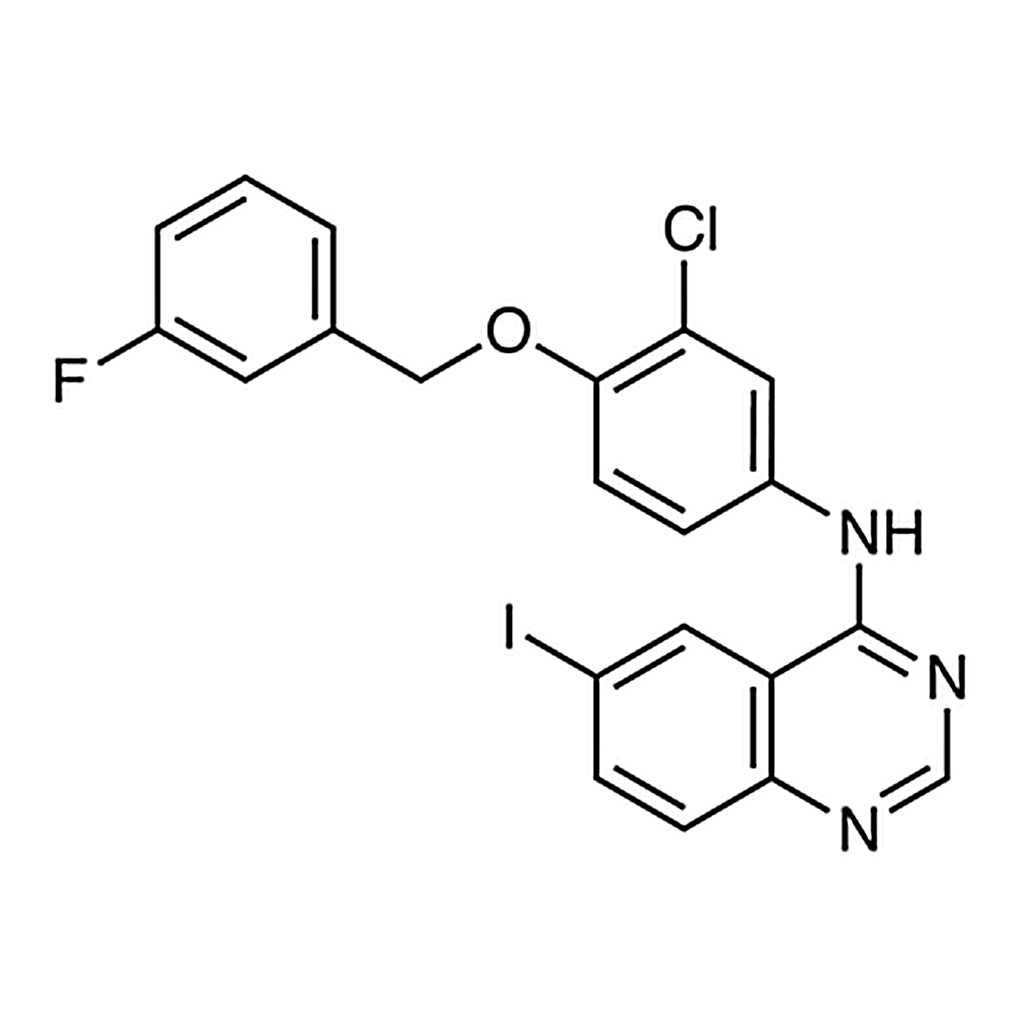 TCI 4-[3-Chloro-4-(3-fluorobenzyloxy)phenylamino]-6-iodoquinazoline