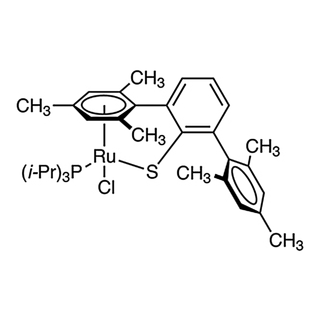 TCI Chloro[(1,2,3,4,5,6-eta)-2,2'',4,4'',6,6''-hexamethyl[1,1':3',1''-terphenyl]-2'-thiolato-kappaS][triisopropylphosphine-kappaP]ruthenium(II)
