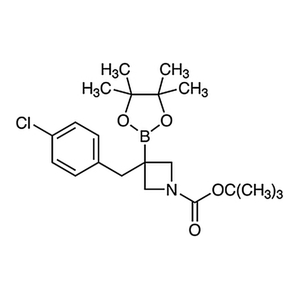 TCI tert-Butyl 3-(4-Chlorobenzyl)-3-(4,4,5,5-tetramethyl-1,3,2-dioxaborolan-2-yl)azetidine-1-carboxylate