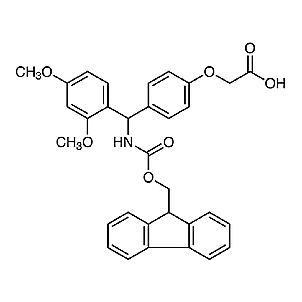 TCI 4-[(2,4-Dimethoxyphenyl)[(9H-fluoren-9-ylmethoxy)carbonylamino]methyl]phenoxyacetic Acid