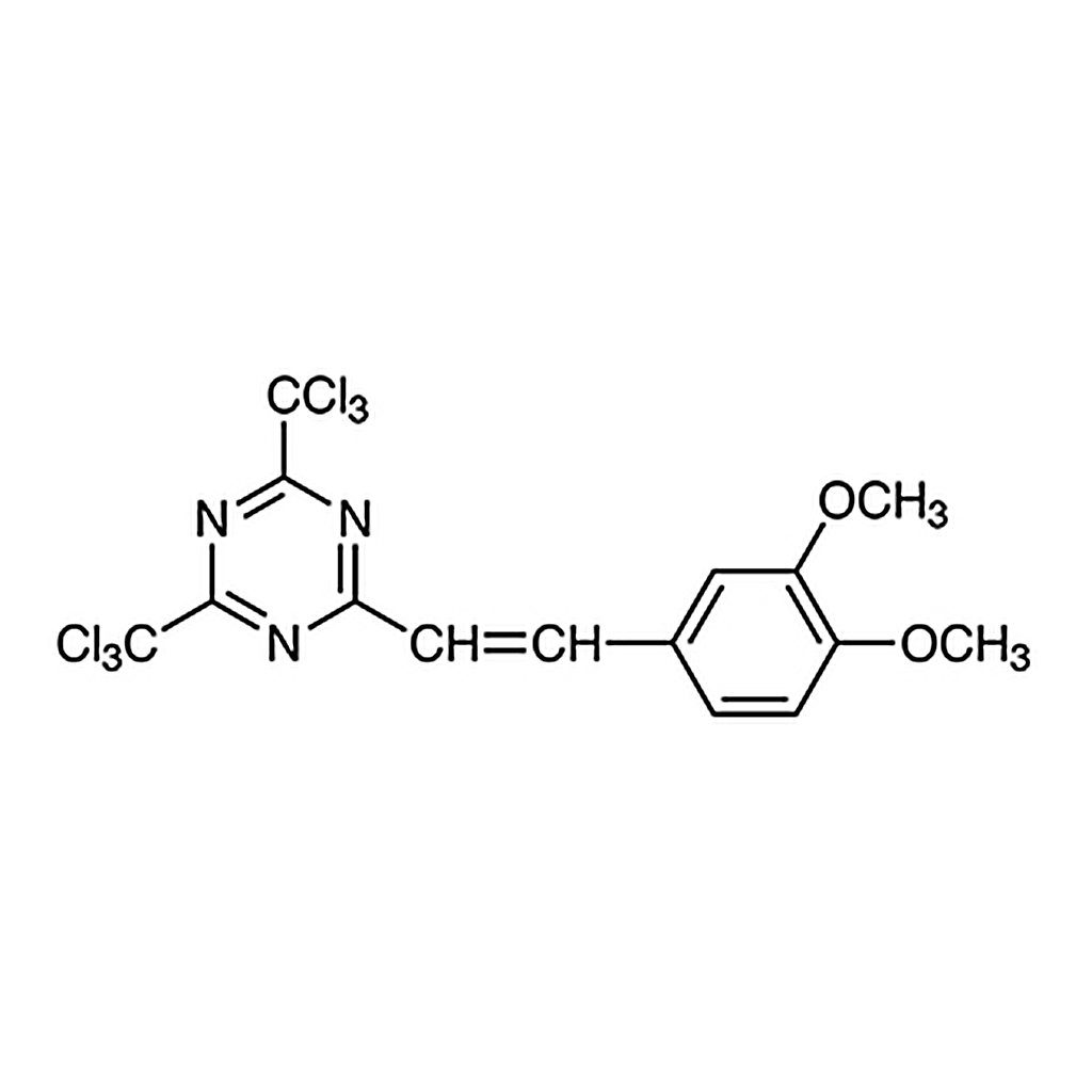 TCI 2-(3,4-Dimethoxystyryl)-4,6-bis(trichloromethyl)-1,3,5-triazine