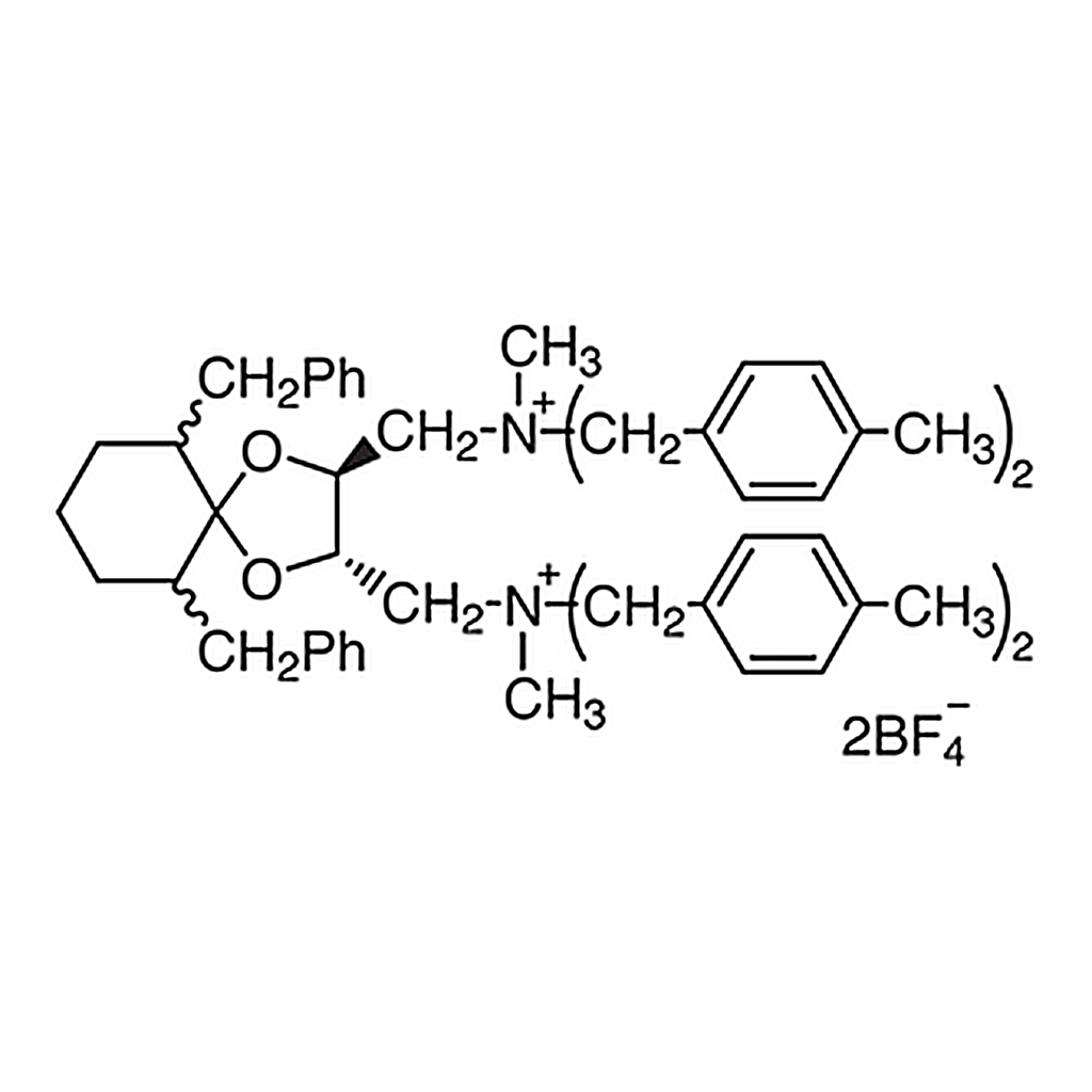 TCI 6,10-Dibenzyl-N,N'-dimethyl-N,N,N',N'-tetrakis(4-methylbenzyl)-1,4-dioxaspiro[4.5]decane-(2S,3S)-diylbis(methylammonium) Bis(tetrafluoroborate) [=(S,S)-TaDiAS-2nd]