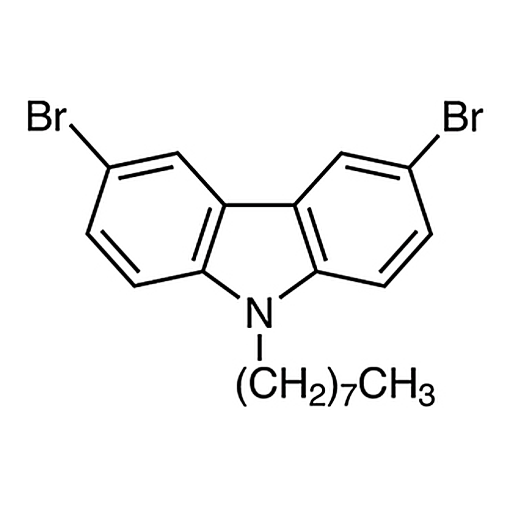 TCI 3,6-Dibromo-9-n-octylcarbazole