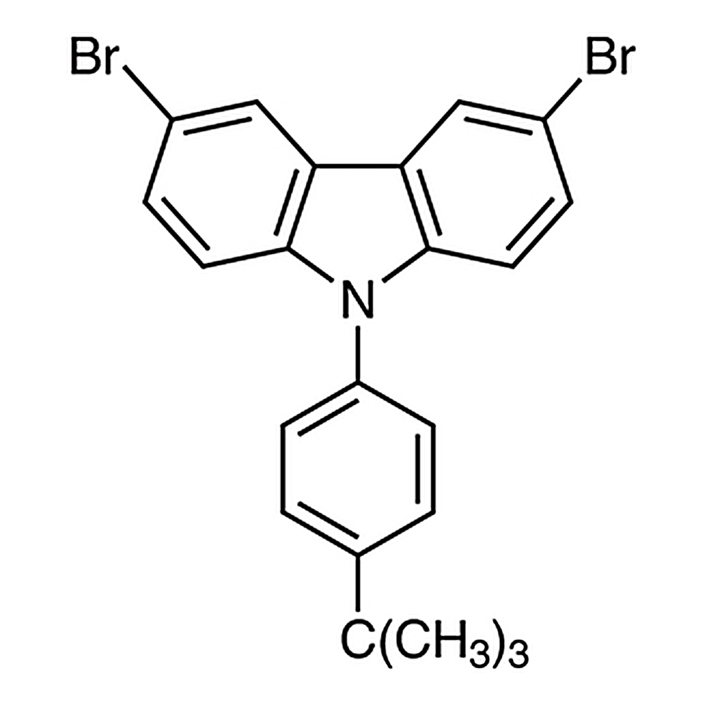 TCI 3,6-Dibromo-9-(4-tert-butylphenyl)-9H-carbazole