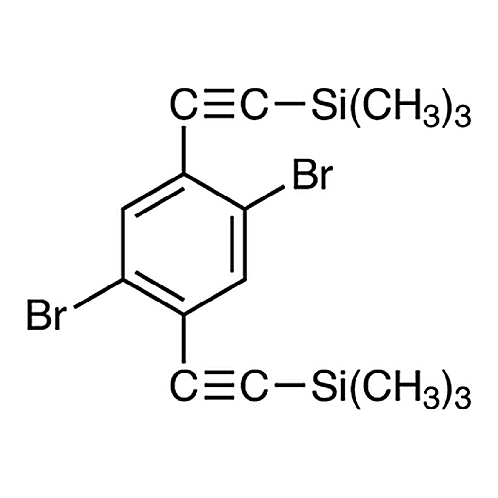 TCI 1,4-Dibromo-2,5-bis[2-(trimethylsilyl)ethynyl]benzene