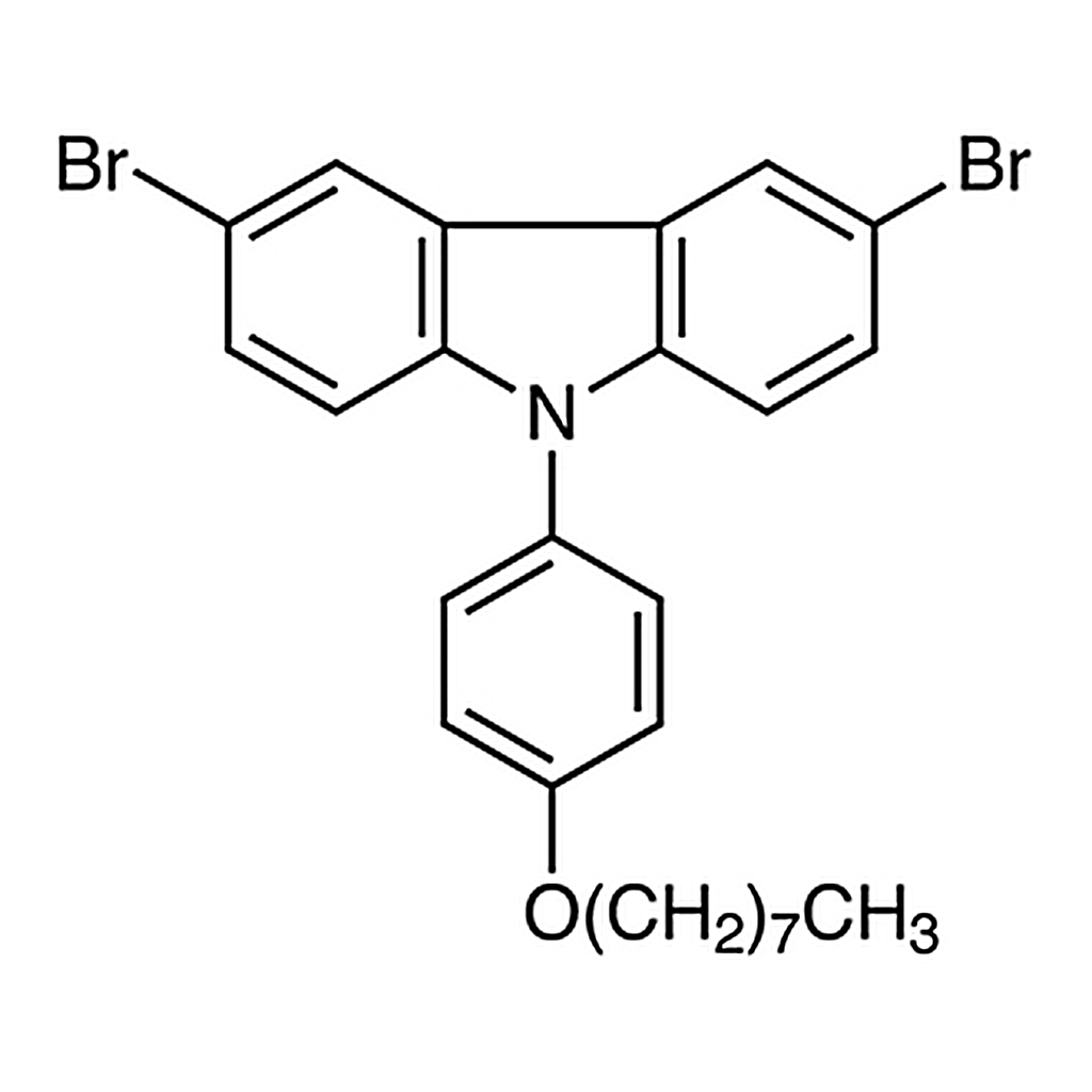 TCI 3,6-Dibromo-9-(4-n-octyloxyphenyl)-9H-carbazole