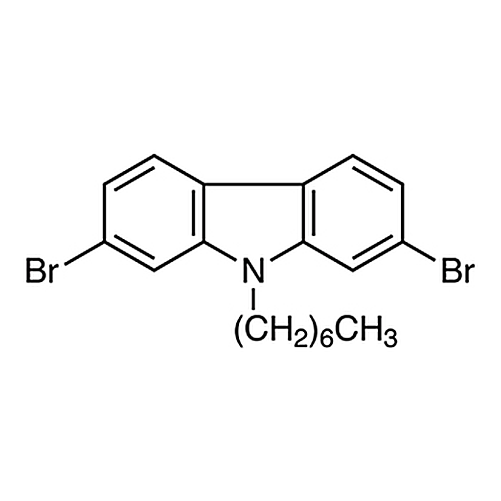 TCI 2,7-Dibromo-9-heptyl-9H-carbazole
