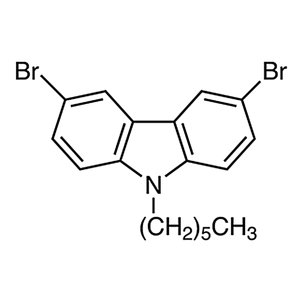 TCI 3,6-Dibromo-9-hexyl-9H-carbazole