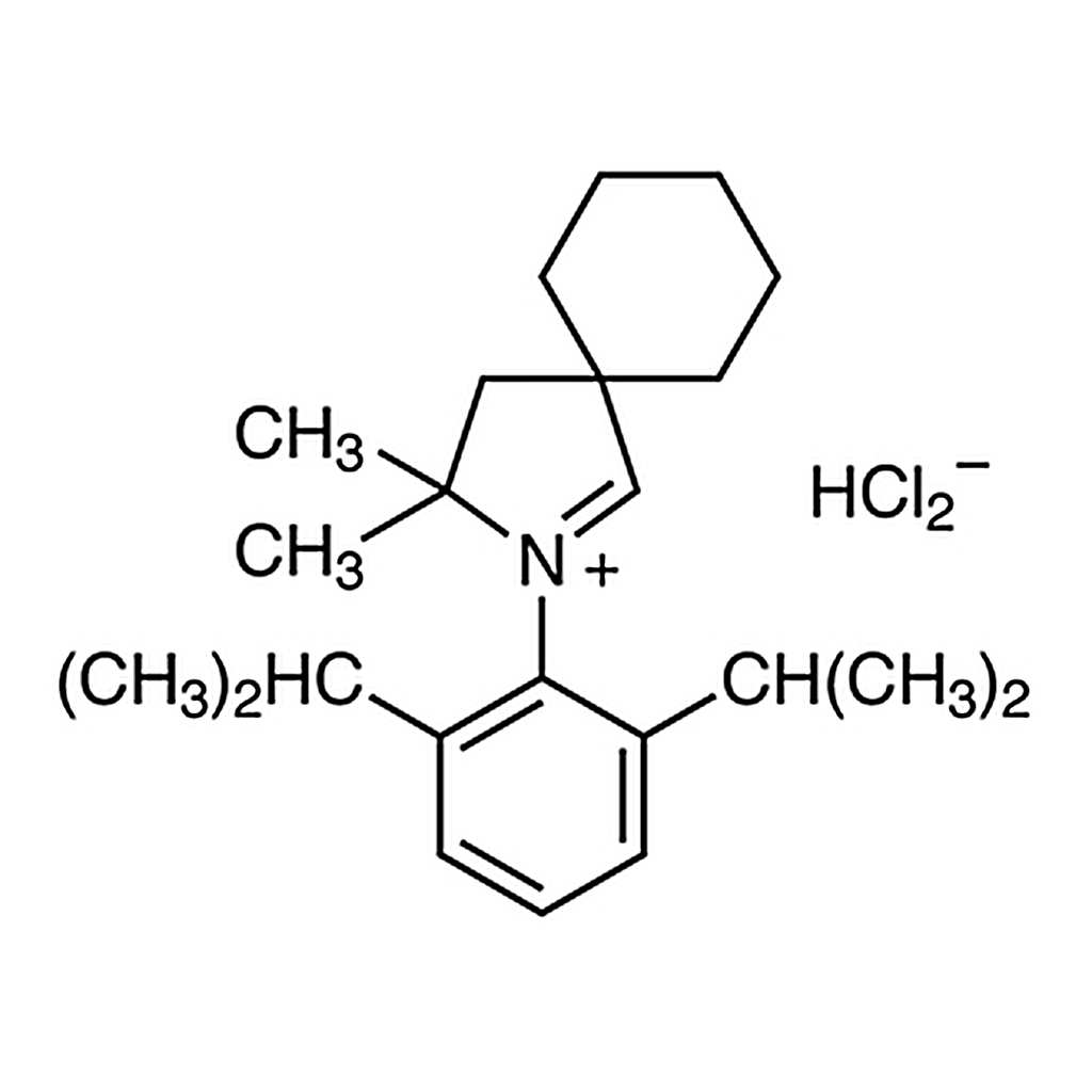 TCI 2-(2,6-Diisopropylphenyl)-3,3-dimethyl-2-azaspiro[4.5]dec-1-en-2-ium Hydrogen Dichloride