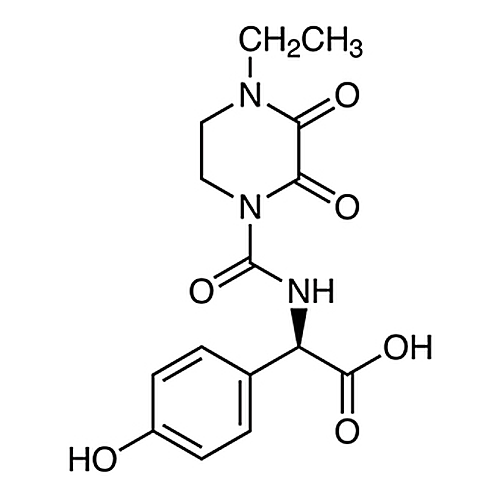 TCI (R)-(-)-α-[[(4-Ethyl-2,3-dioxo-1-piperazinyl)carbonyl]amino]-4-hydroxybenzeneacetic Acid